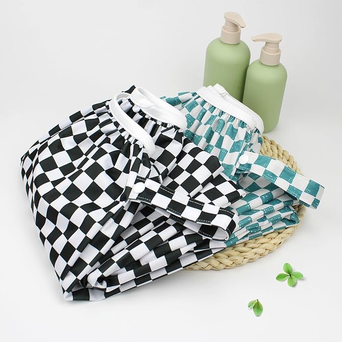 Mama Koala Pail Liner for Cloth Diapers, Reusable and Washable Waterproof Pail Liner with Strap for Diaper Pails, 2 Pack(B006M)