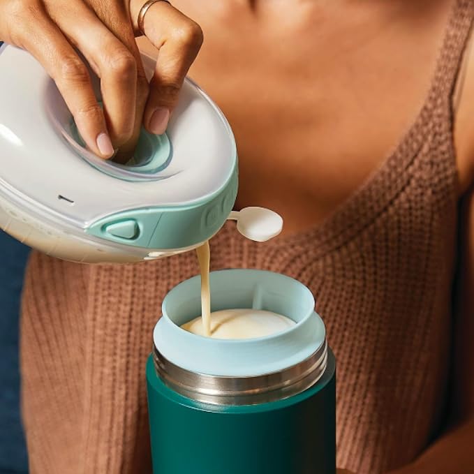 Willow - 25oz Portable Breastmilk Cooler - Keeps Breast Milk Cold for 24 Hours - Stainless Steel - Use w/Included Ice Pack or Ice Cubes - Breastfeeding Essentials - Dishwasher Safe - Juniper