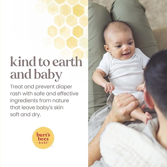 Burt's Bees Baby 100% Natural Diaper Rash Ointment - 3 Ounce (Pack of 1), Single