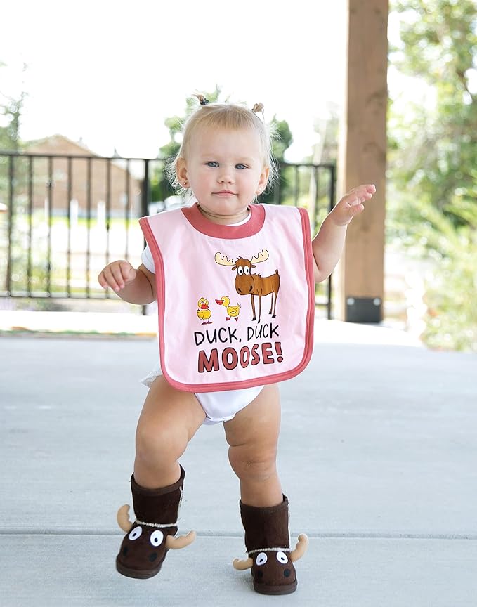LazyOne Animal-Print Baby Bibs, Cute Baby Shower Gifts
