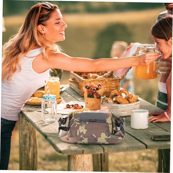 Camping Tissue Box Canvas Tissue Holder Portable Lightweight Wet Wipe Storage Bag Wear-Resistant Napkin Organizer for Outdoor Picnic Travel Diaper Bag 13.77X7.08X1.96In