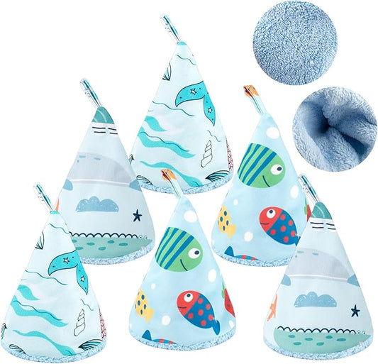 6 Pcs Coral Velvet Peepeeteepe Baby Boy, Strong Water Absorption Pee Peep Teepee for Baby Boy, Reusable Pee Covers for New Parents Gift