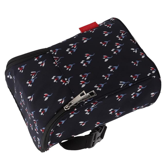 Garosa Breast Milk Storage Bags Insulated Cooler Bag for Nursing Mom Large Capacity Bottle Storage Thermal Tote Pouch Stylish Floral Black Lunch Keeper Portable Milk Cooler