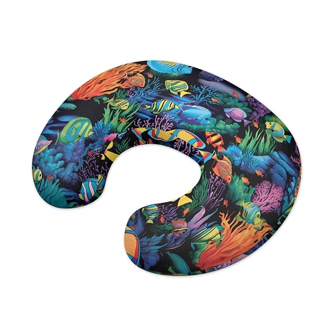 Underwater World Nursing Pillow Covers Slipcovers for Breastfeeding Moms, Ultra Soft Breathable Feeding Pillow Slipcover for Baby Boy Girl