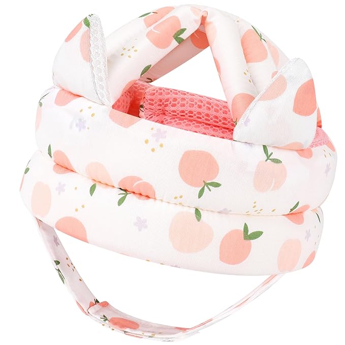 Accmor Baby Head Protector for Crawling Walking, Cute Baby Helmet Adjustable No Bumps and Soft Cushion, Infant Safety Cap Breathable Protective Headguard, Anti-Collision Toddler Helmets for 6m-24m Kid