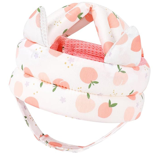 Accmor Baby Head Protector for Crawling Walking, Cute Baby Helmet Adjustable No Bumps and Soft Cushion, Infant Safety Cap Breathable Protective Headguard, Anti-Collision Toddler Helmets for 6m-24m Kid