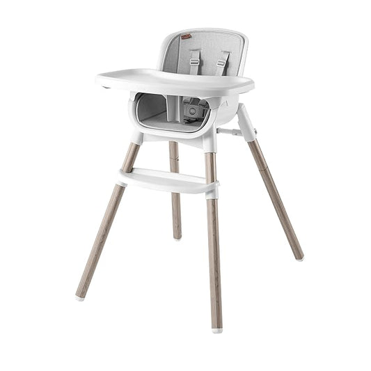 Chicco Zest LE 4-in-1 Folding High Chair, Feeding Chair, Toddler Chair and Youth Stool, Multi-Use Easy Clean High Chair, Crema/White