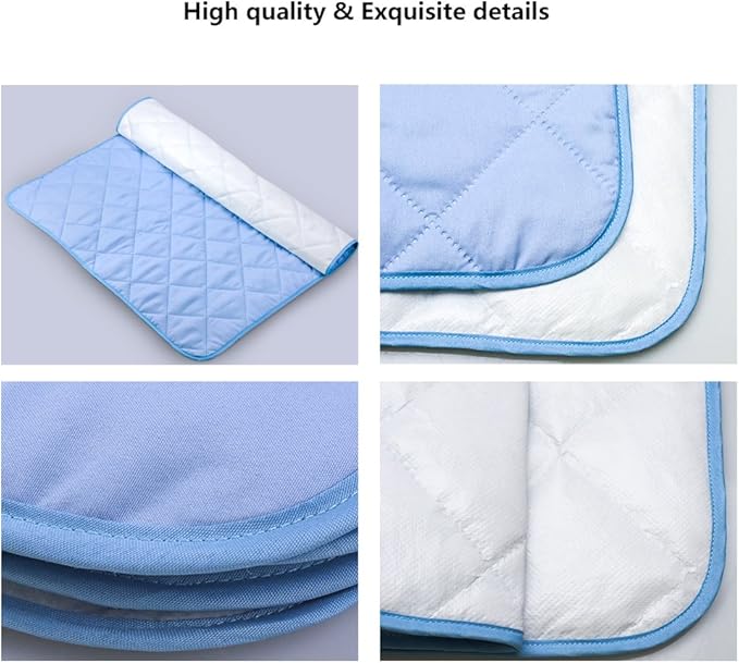 Topwon Quilted Changing Pad Waterproof, Crib Mattress Pad Liner,Comfy and Soft Foldable Mattresses 23'' x 31'' Protection for Kids, Adults, Elderly | Liquid, Urine, Accidents (Pack of 1)