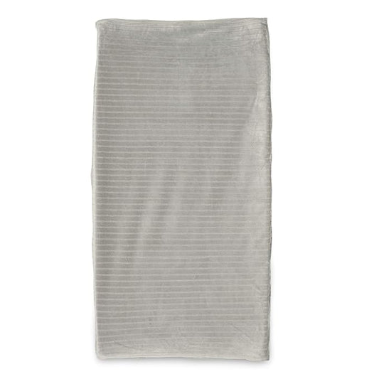 Boppy Changing Pad Cover, Gray Ribbed Minky