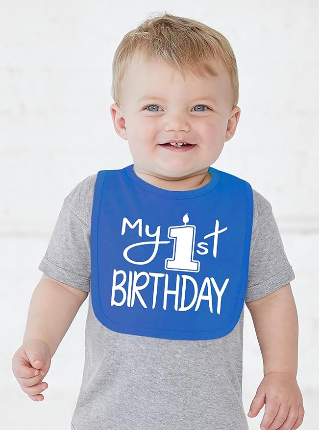 Aiden's Corner Handmade Cute Baby Boy Girl First Birthday Smash Cake Bibs My 1st Birthday Bib