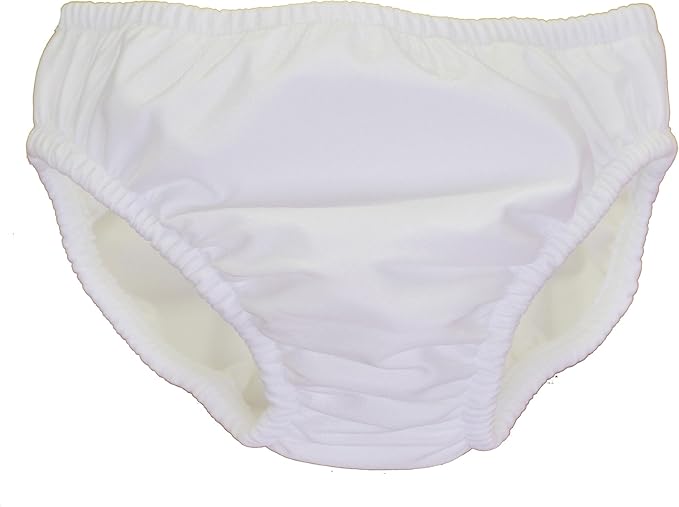 My Pool Pal Reusable Swim Diaper, White, 24 Months