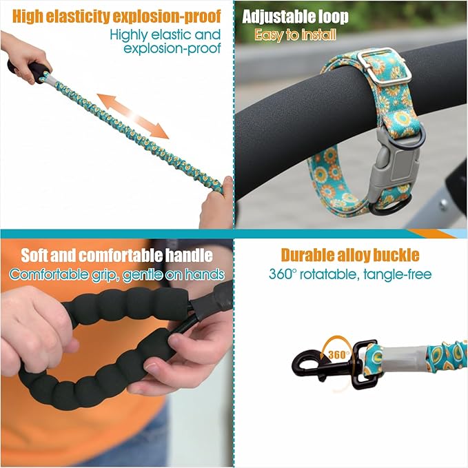 Wagon Safety Wrist Strap - Anti-Lost Toddler Safety Strap Leash for Strollers, Camping Carts & Backpacks, Close Proximity Tether with Soft Handle to Keep Kids Close (Circle)
