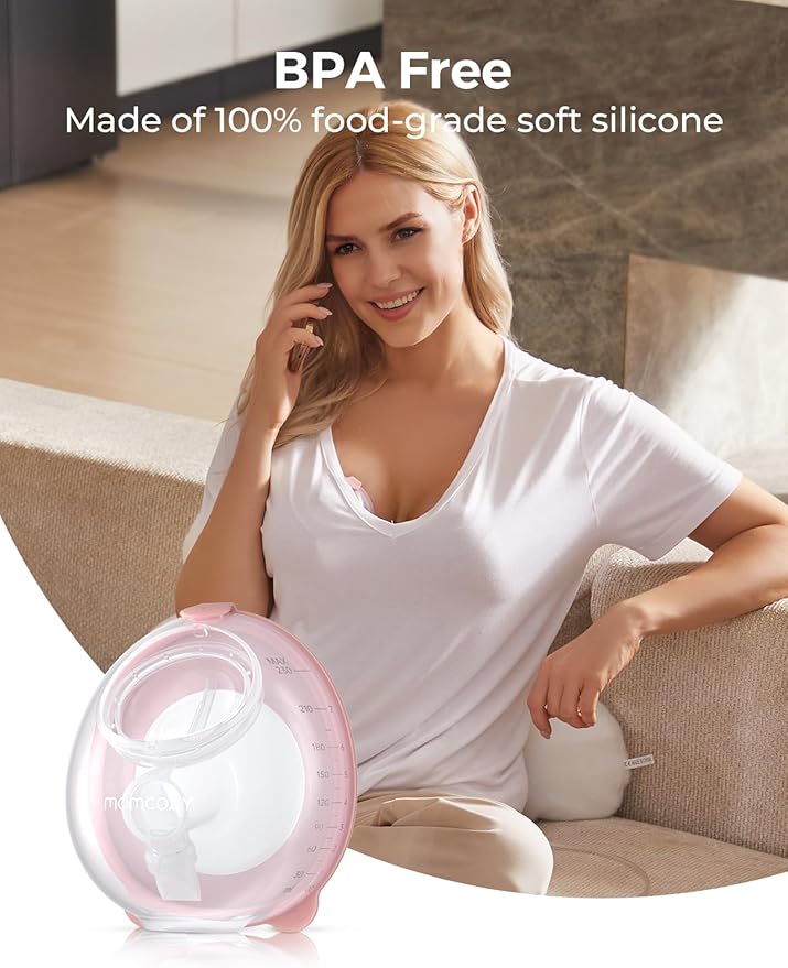 Momcozy Full Set Collector Cup Only for Momcozy V1 Pro/V2 Pro. Original V1 Pro/V2 Pro Breast Pump Replacement Accessories, 1PC (Max 7.8oz, with Double-Sealed Flange 24mm)