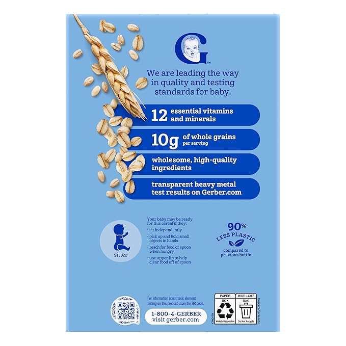 GERBER 2nd Foods Multigrain Baby Cereal 4x16oz