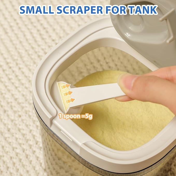 Baby Formula Dispenser On The Go, Formula Holder for Travel, Formula Container to Go, Candy Fruit Snack Storage Container with Magnetic Scoop and Leveller