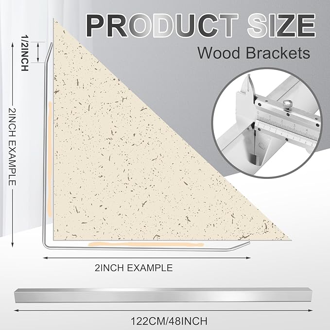 MorningRo 8 Pack Stainless Steel Wall Corner Guards 2x2x48 Inch Heavy Duty Wall Corner Protector Metal Edge Protectors with 90-Degree Angle Smooth Folded Edge Design for Protection and Decoration