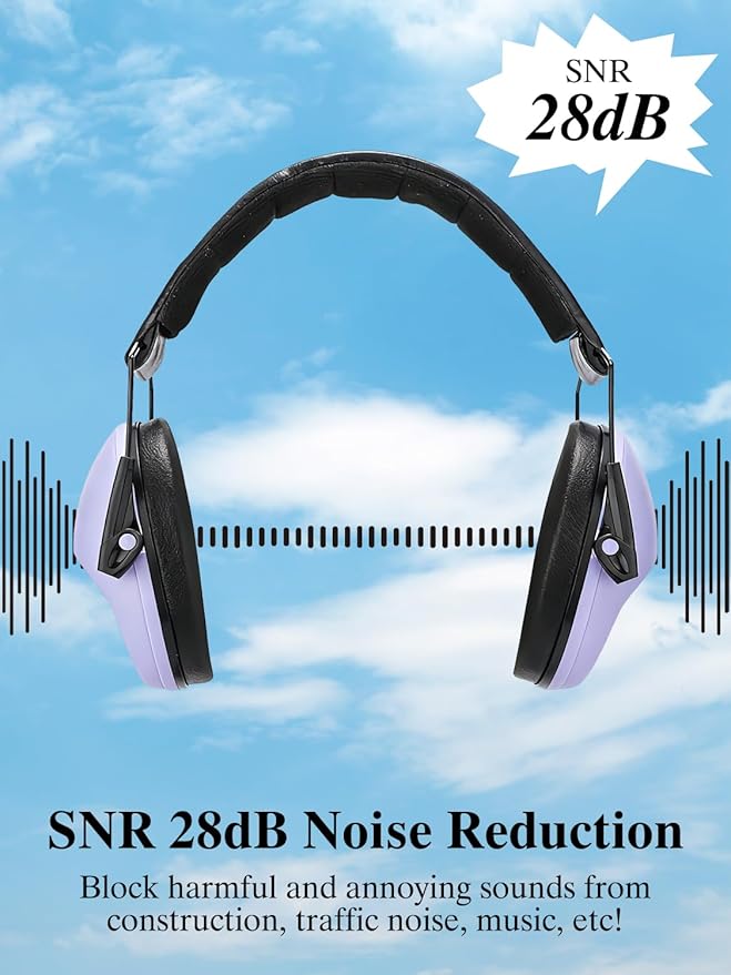 Noise Canceling Headphones for Kids 2PACK, 25-31NR Noise Reduction Earmuffs for Fireworks, Autism