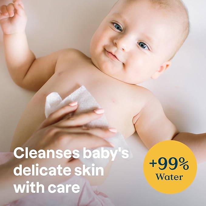 ATTITUDE Baby Wipes Unscented, For Sensitive Skin with Oat, Natural Origin, Dermatollogically Tested, For Babies, Toddlers & Kids, Chamomile Extract, EWG Verified, 72 Count