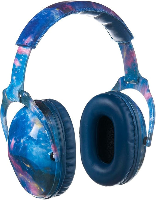 Kids Hearing Protection,25dB NRR Noise Reduction,Sound Proof for Kids,Toddler,Safety Earmuffs for Concert,Airplane,Autism,Monster Jam,Travel,School- Blue Blue Galaxy