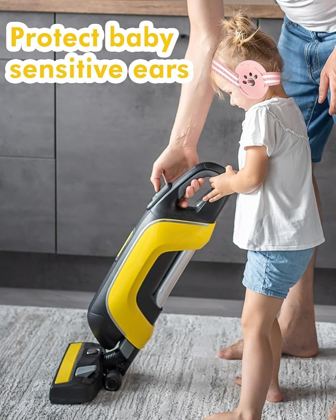 Baby Ear Muffs Noise Protection, 25dB Noise Cancelling Headphones for Infants Toddlers 0-36 Months Airplane Travel Essentials