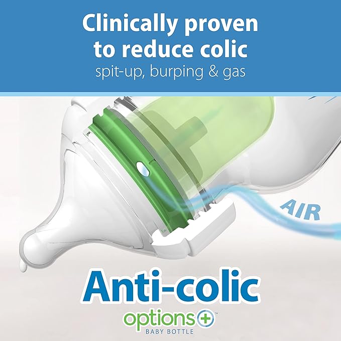 Dr. Brown's Anti-Colic Baby Bottles with Slow Flow Nipples | 4 Pack