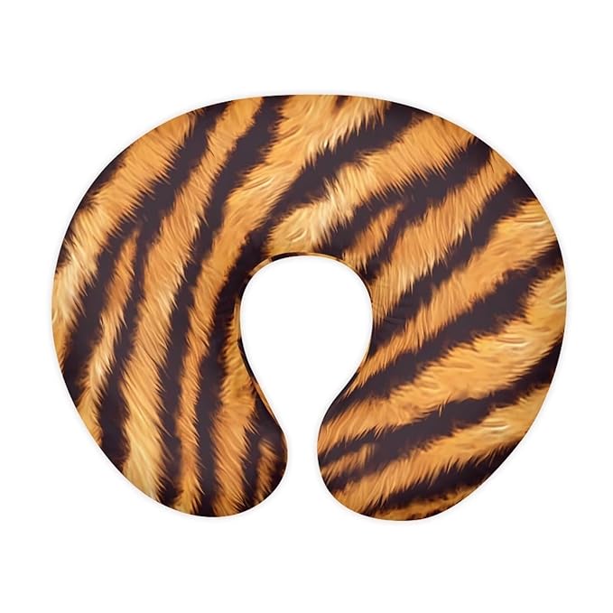 Tiger Skin Nursing Pillow Cover Girls, Animal Texture Baby Breastfeeding Infant Newborn Pillowcase, Bengal Tiger Skin Nursing Pillow Original Support Cover