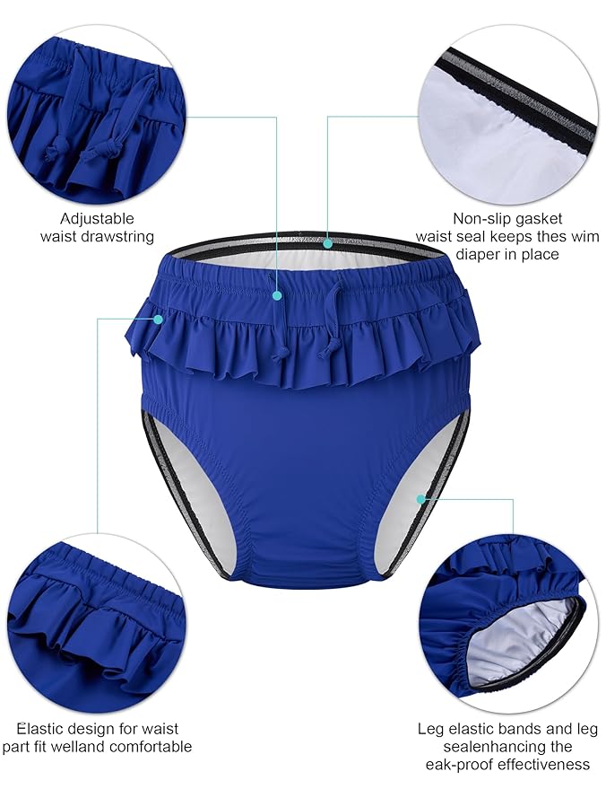 Youth Special Needs Reusable Swim Diapers Swimwear for Incontinence Diaper Covers Waterproof,Leakproof
