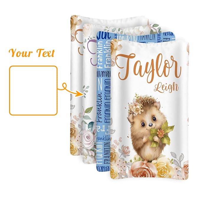 Custom Changing Pad Cover Set - Jersey Knit Comfy CozyUltra Soft Unisex Diaper Changing Table Covers with Personalized Name for Baby Boys Girls - Waterproof Ultra Soft 4 Pcs Set Style06