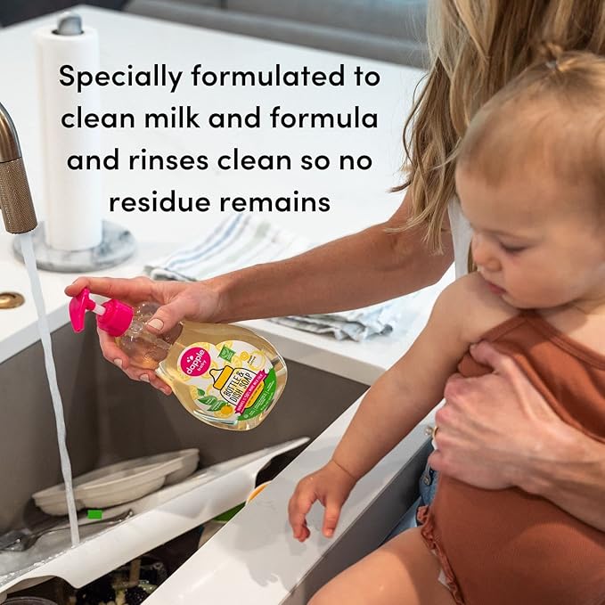 Dapple Baby Bottle & Dish Soap, Fresh Citrus, Plant Powered, Hypoallergenic, Baby Bottle and Dish Liquid, 16.9 fl oz, 1 Count