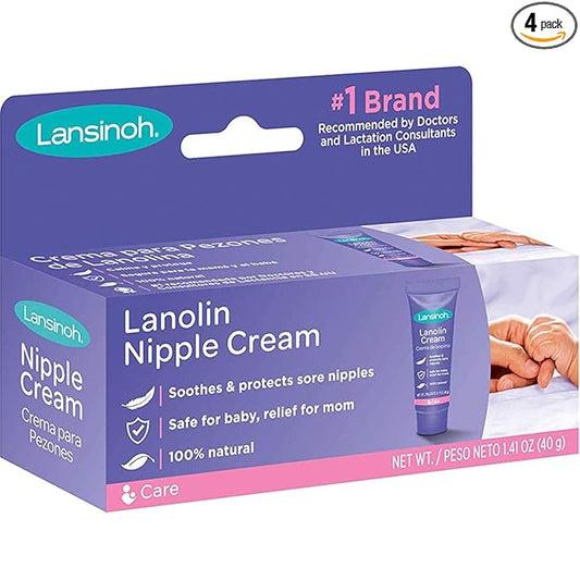 Lansinoh Lanolin Nipple Cream, 1.41 Ounces each (Value Pack of 4)
