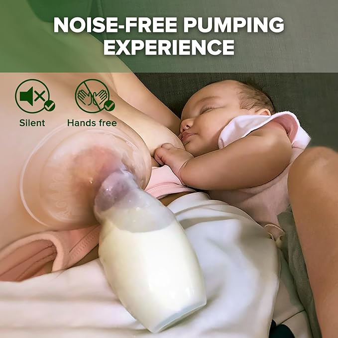 haakaa Manual Breast Pump & Silicone Cap Combo for Nursing Mom (Gray, 4oz. Without Base)