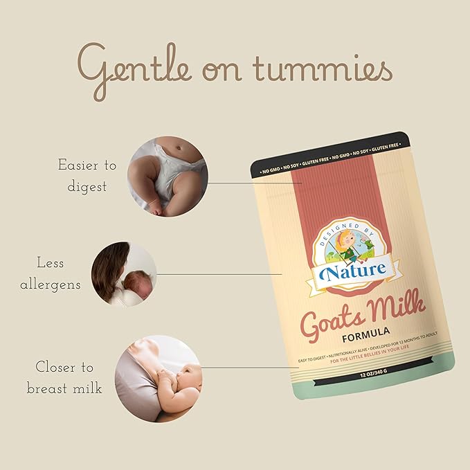 Goat Milk Formula - MADE IN THE USA - Easy to Digest All Life Stages Formula (12 months and above) - Hypoallergenic - Non-GMO, Gluten FREE, Soy FREE, Heavy Metal FREE, Pesticides and Chemical FREE - Gentle on Sensitive Tummies - Natural Whole Ingredients.