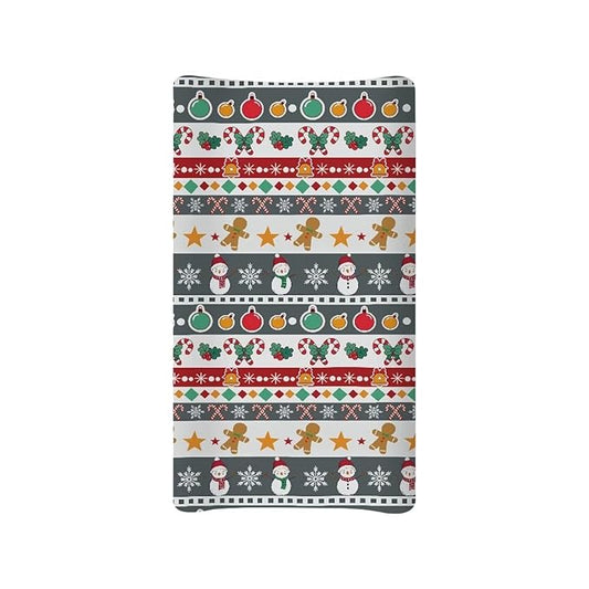 Christmas Plaid Changing Pad Cover Soft Comfy Bassinet Cradle Mattress Sheets for Newborn Babies Boys & Girls, 16x32 Inch Baby Nursery Diaper Changing Pad Sheets