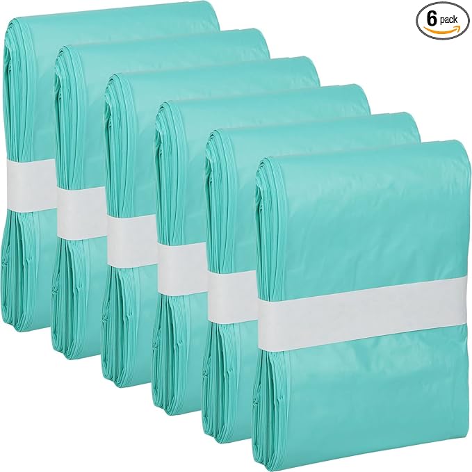 6 Pack Adult Diaper Liner Refills Compatible with Janibell Akord 280 Slim Model Adult Diaper System, Green, Lightly Scented