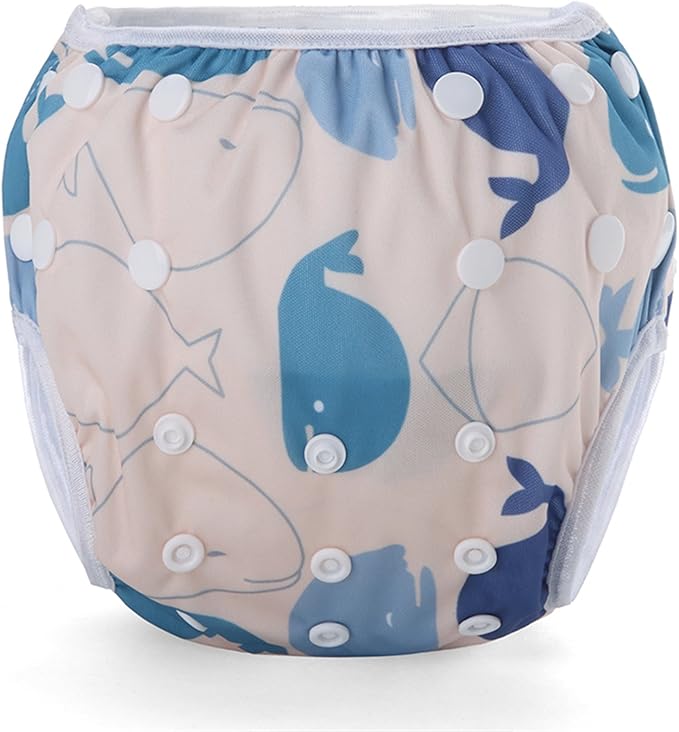 storeofbaby Reusable Swim Diapers Covers Waterproof Swimming Pants for 8-36lbs Unisex Baby Pack of 2