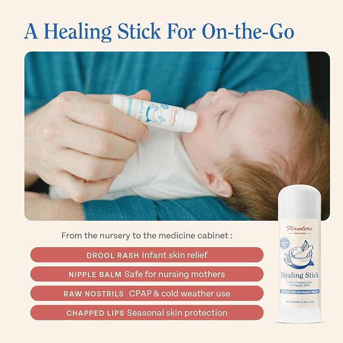 Flanders Skin Relief Bundle – 2 Tubes of Buttocks Ointment and 1 Stick of Healing Balm, Pharmacist Developed, Safe for Sensitive Skin, Made in USA