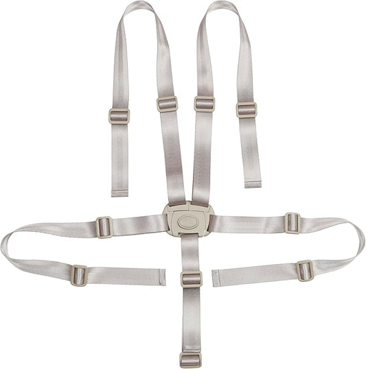 ECR4Kids Universal 5-Point Wrap Harness Strap for High Chairs, Replacement Part, Grey