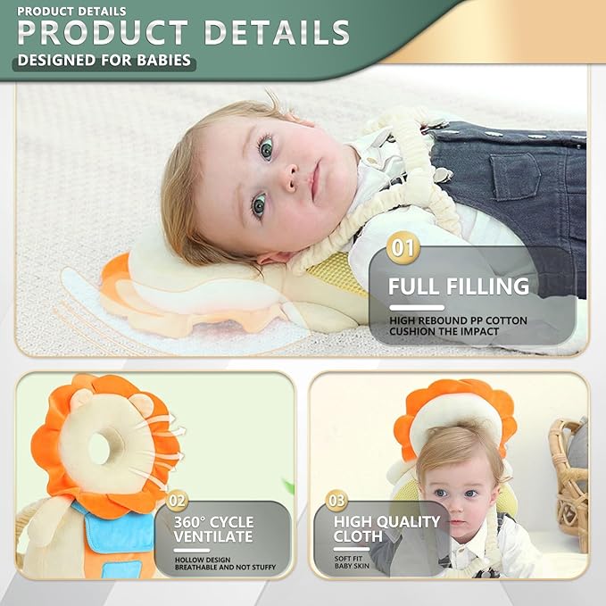 Baby Walker Head Protector BackpackToddler Adjustable Baby Head Protection Backpack (Style C)