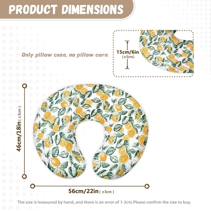 Nursing Pillow Cover Slipcover Classic Fall Leaf Soft Maternity Breastfeeding Newborn Infant Feeding Cushion Cover Breathable Breastfeeding Cover