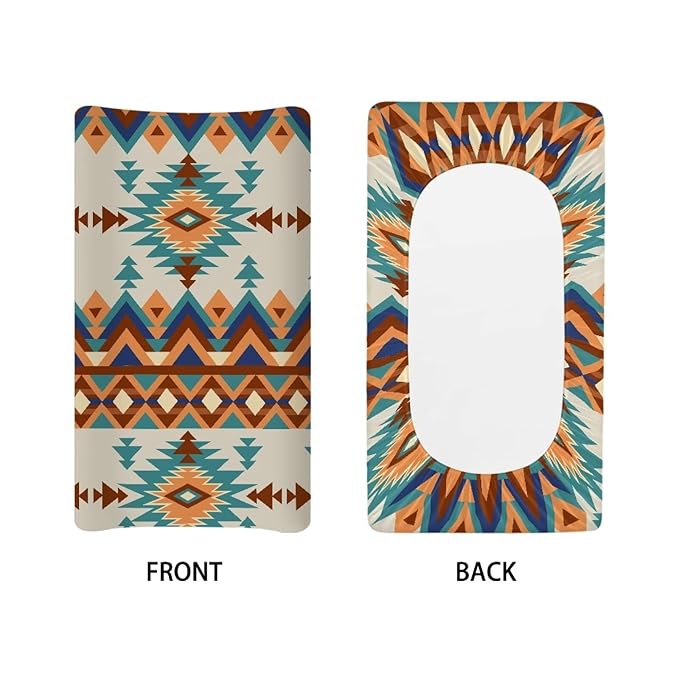 Aztec Western Changing Pad Cover for Baby Comfort Diaper Change Table TribalPad Covers Soft Breathable Changing Pad Sheets Cover