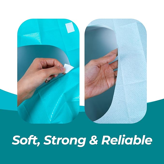 Pack 60 X-Large Disposable Toilet Seat Covers PE Material | Travel Toilet Seat Covers for Adults and Potty Training, Premium Toilet Seat Liners for Public Restrooms