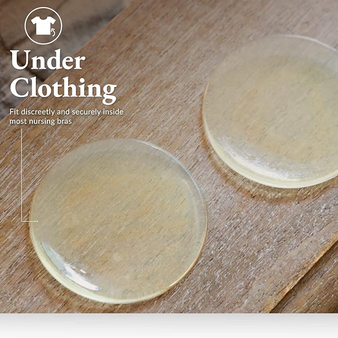 Ameda ComfortGel Nipple Gel Soothing Nursing Pads, Breast Pads Nipple Therapy, Breastfeeding Supplies, Reusable Cooling Relief HydroGel Pads, 2 Pair (4 Count)