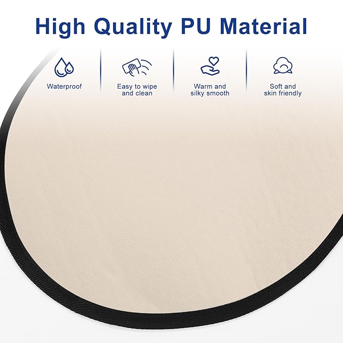 Accmor Portable Diaper Changing Pad, PU Leather Baby Diaper Changing Mat, Waterproof Baby Changing Mat for Travel or at Home Use
