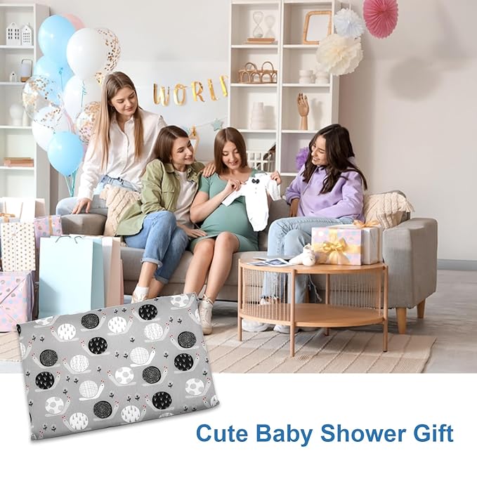 Cute Snail Portable Diaper Changing Mat,Waterproof Foldable Travel Changing Pad,On-The-Go Wipeable Reusable Changing Pad – Waterproof & Compact,for Diaper Bags,Travel,Car Backseat Changes,Strollers