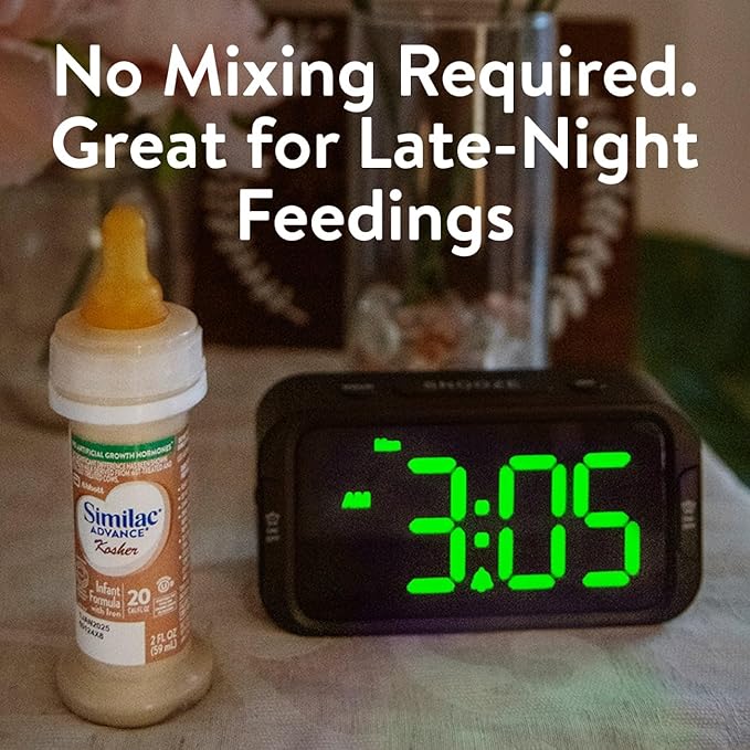 Similac Advance Kosher Infant Formula, Ready-to-Feed Baby Formula, 4-fl-oz Bottle, Pack of 8