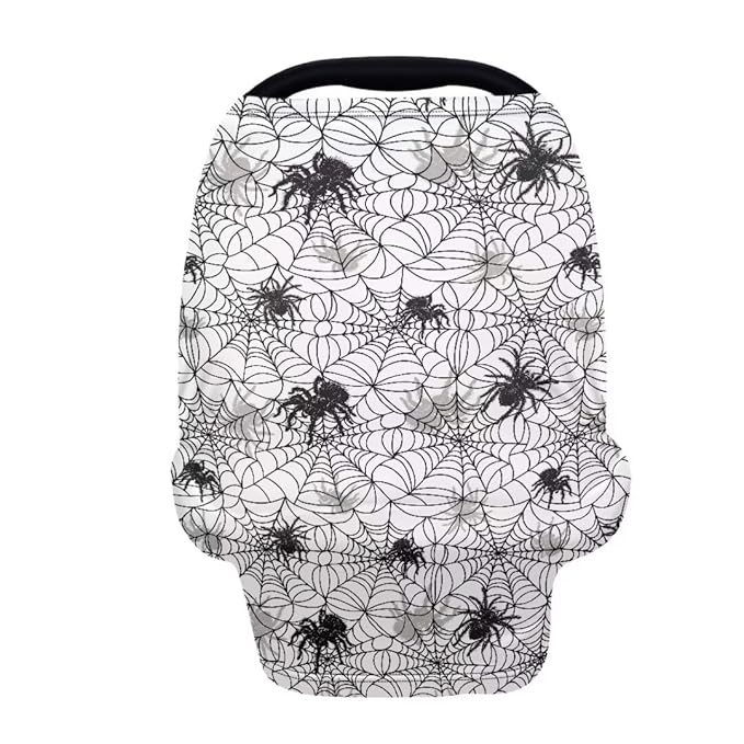 Coldinair Spider Web Multifunctional Nursing Cover Multi Use Cover for Baby Car Seat Canopy Shopping Cart Cover,Stroller Cover