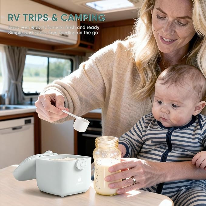Termichy Milk-Powder Formula Dispenser Container: 14OZ Baby Formula Storage Container for Travel - Portable Formula Holder 400g