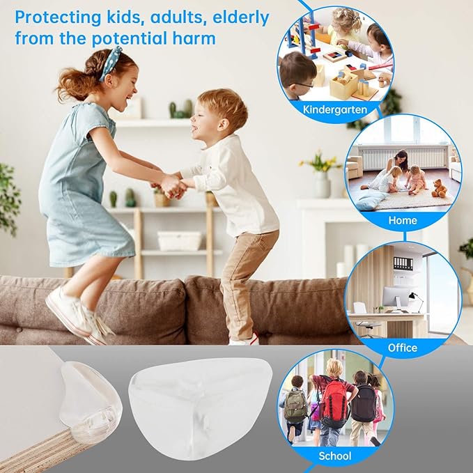 Corner Protectors for Baby 20Pcs, Furniture Corner Guard, Edge Corner Guard, Edge Safety Bumpers for Table Edges & Sharp Corners, Baby Proof Corners Bumper Cushion, Clear Table Safe Corner Protectors