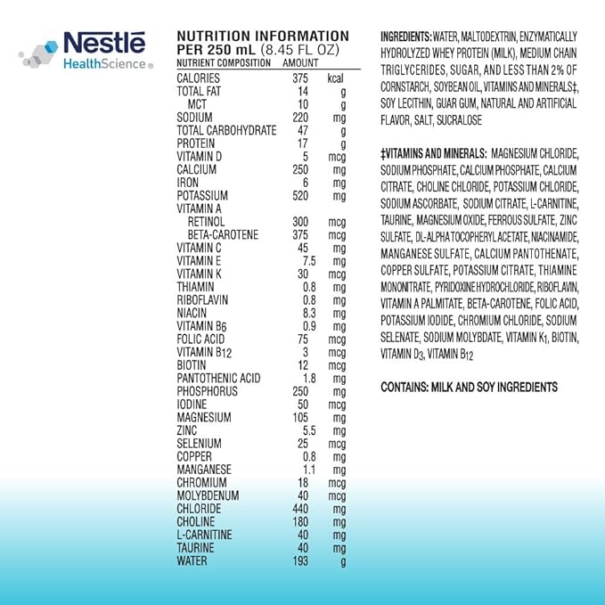 Nestle Peptamen 1.5 Oral Supplement Vanilla 250 mL Carton 24 Ct