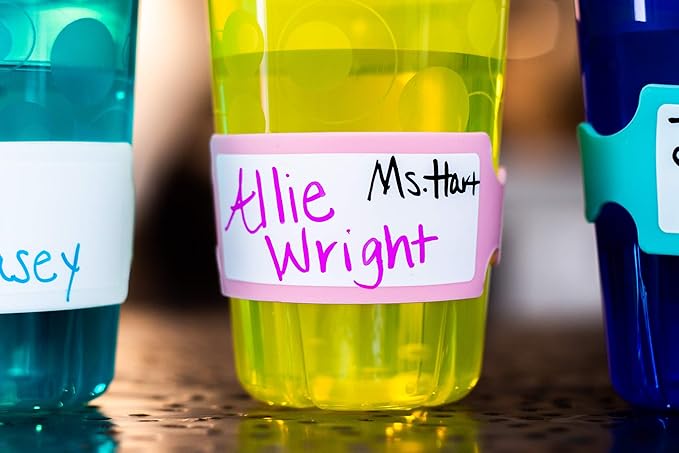Pumpkin Doodle Permanent Write-on Labels for Bottles/Sippy Cups/Food Containers 6pcs (Multi-Pack)